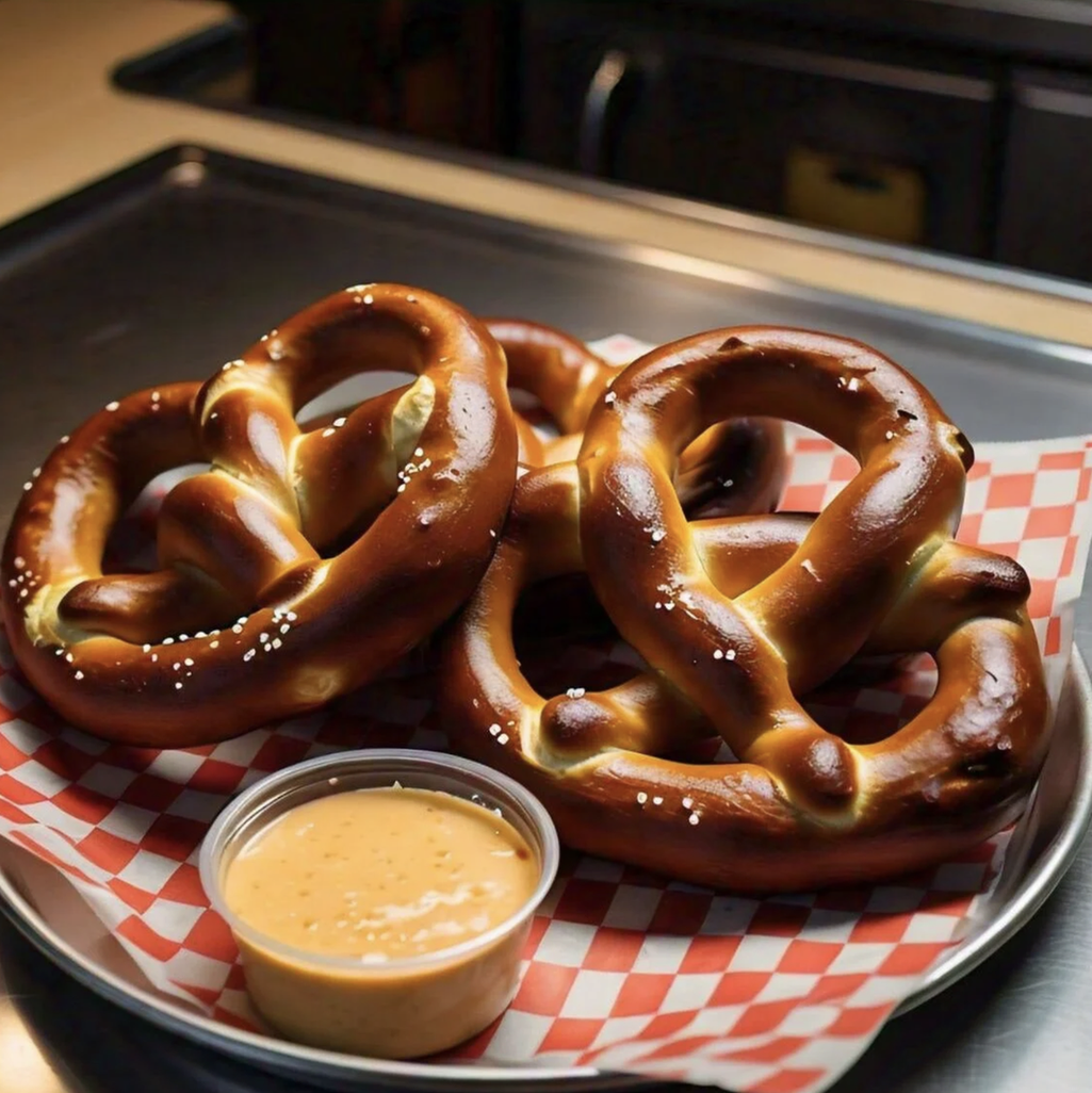 2 soft Pretzels with Beer Cheese Dip