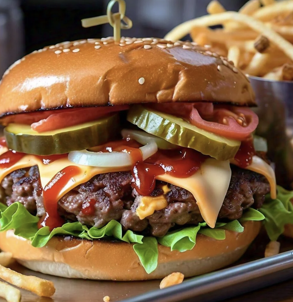 Classic Smash Cheeseburger & Fries